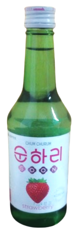 Licor Chum Churum Sabor a Fresa - Soju (360ml)