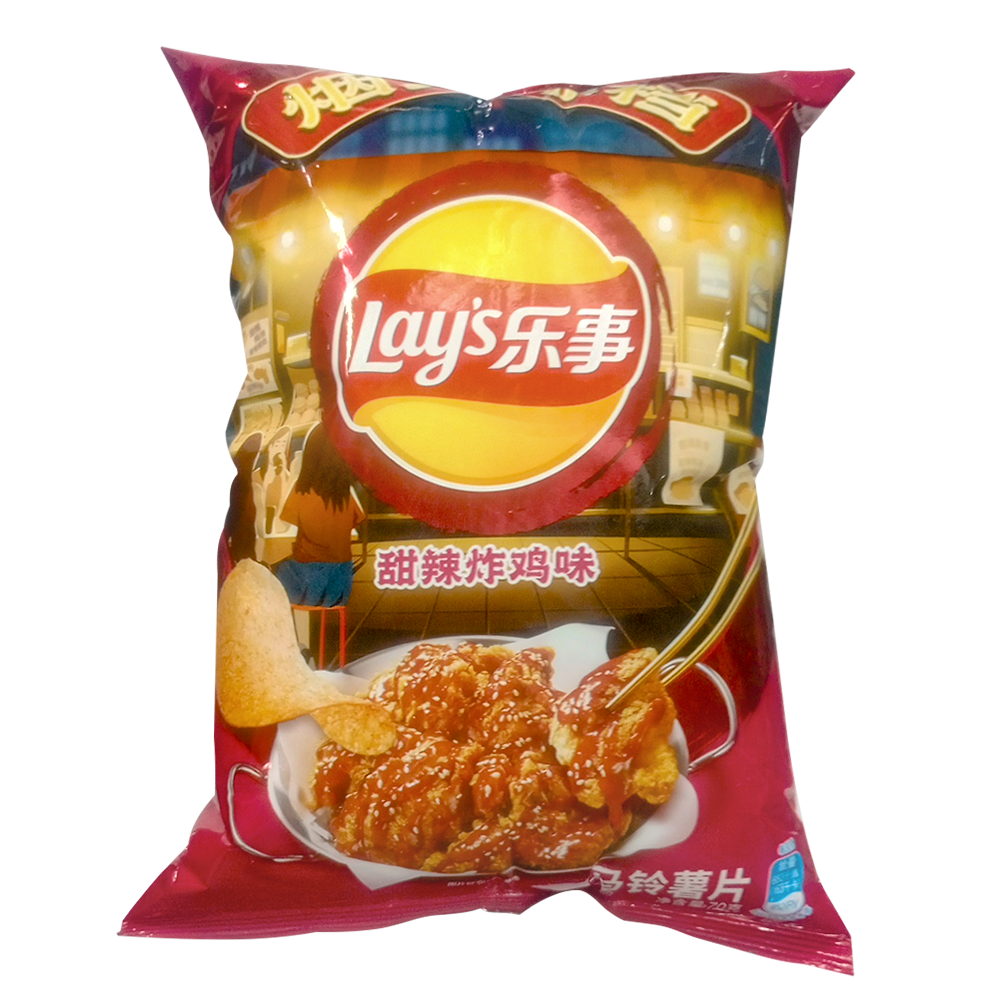 Papas Tostadas con sabor a Pollo Dulce/Picante - Lay's 70g