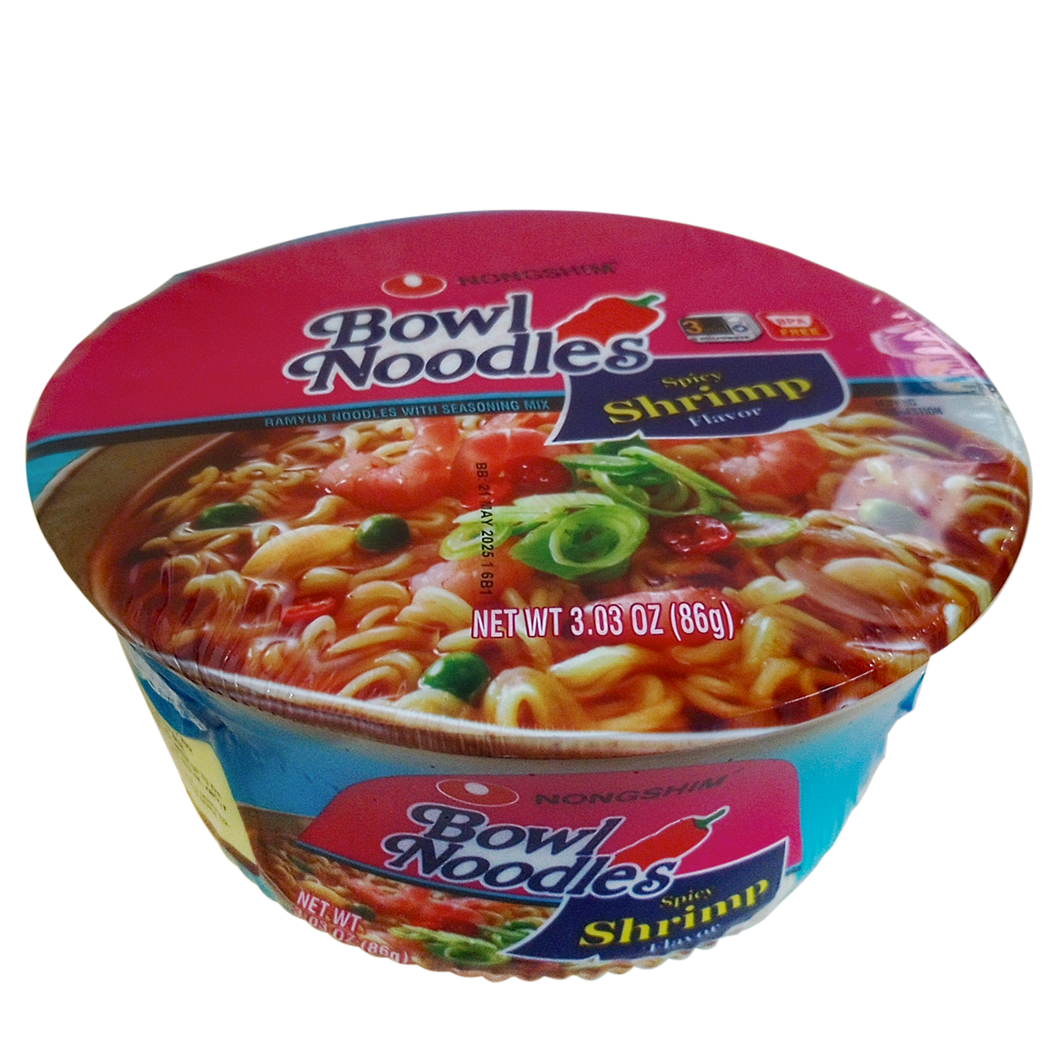 Ramen Instantáneo en Tazón sabor Camarón Picante - Nongshim (86g)