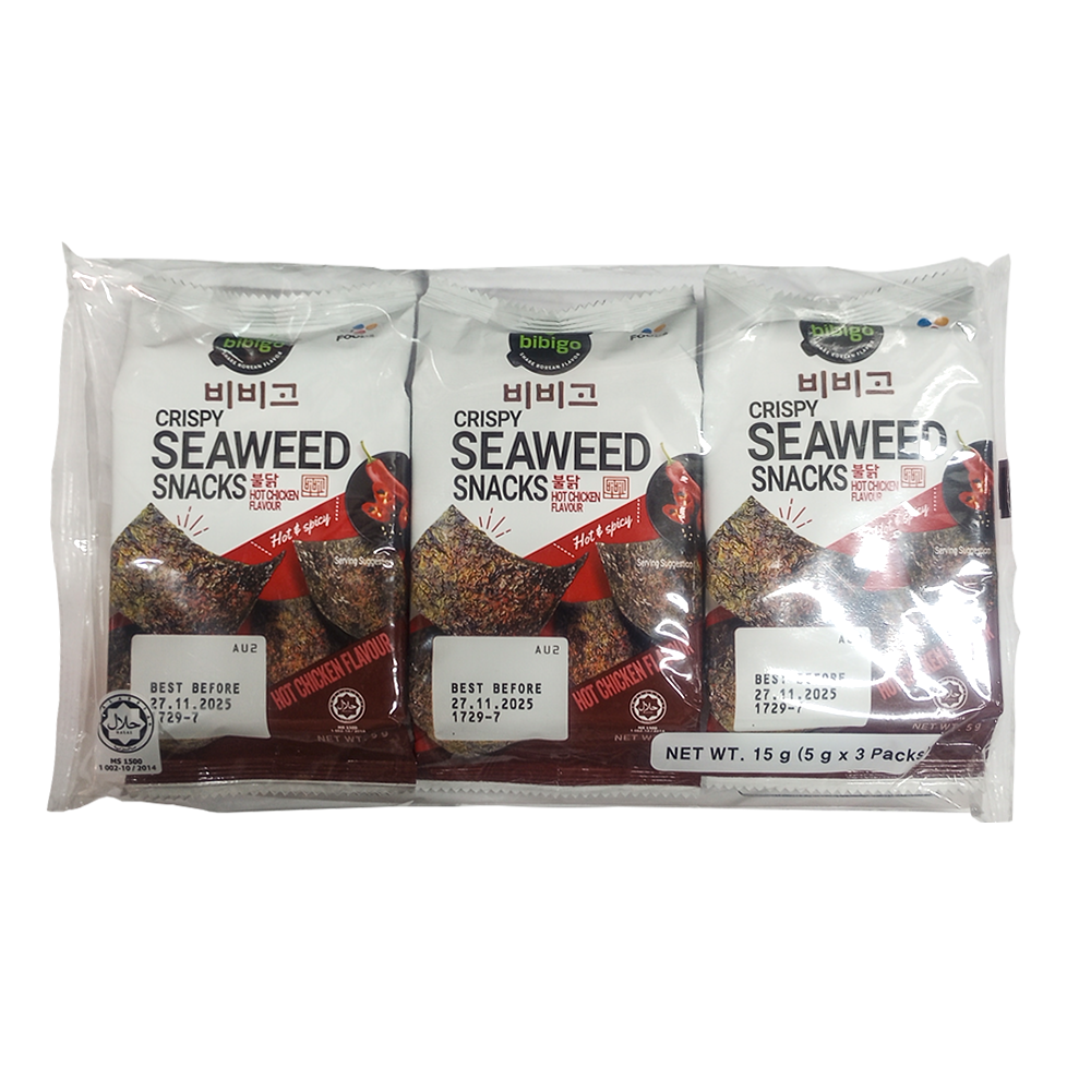 Algas Sazonadas Pollo Picante 3 Pack - Bibigo 15g