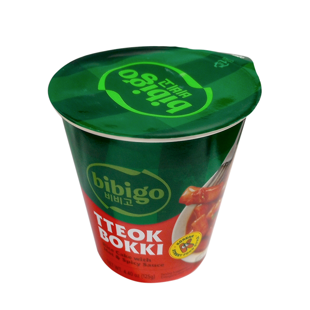 Pastel Arroz Salsa Picante Taza - Bibigo 125g