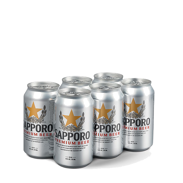 Cerveza Sapporo Premium Lata Six Pack(6x355ml)